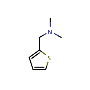 Chemical structure of N,N-Dimethyl-1-(thiophen-2-yl)methanamine , CAS 26019-17-0, AChemBlock Y233139
