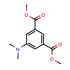 Chemical structure of Dimethyl 5-(dimethylamino)isophthalate , CAS 2718-64-1, AChemBlock Y233144