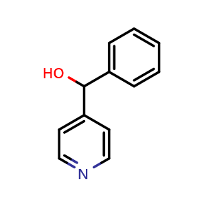 Chemical structure of Phenyl(pyridin-4-yl)methanol , CAS 33974-27-5, AChemBlock Y233171