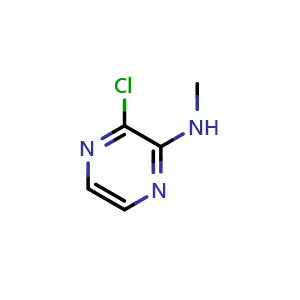 Chemical structure of 3-Chloro-N-methylpyrazin-2-amine , CAS 53265-29-5, AChemBlock Y233205