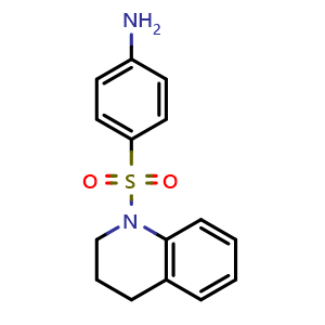 Chemical structure of 4-((3,4-Dihydroquinolin-1(2H)-yl)sulfonyl)aniline , CAS 5455-89-0, AChemBlock Y233210