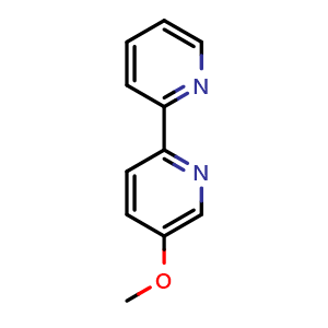 Chemical structure of 5-Methoxy-2,2'-bipyridine , CAS 58792-50-0, AChemBlock Y233220