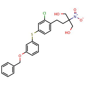 2-(4-((3-(Benzyloxy)phenyl)thio)-2-chlorophenethyl)-2-nitropropane-1,3-diol