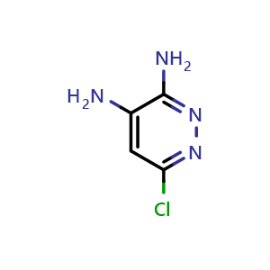Chemical structure of 6-Chloropyridazine-3,4-diamine , CAS 932-50-3, AChemBlock Y233309