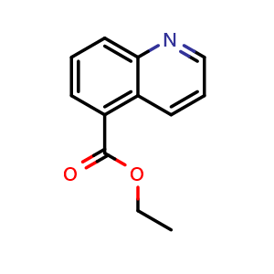 Chemical structure of Ethyl quinoline-5-carboxylate , CAS 98421-25-1, AChemBlock Y233332