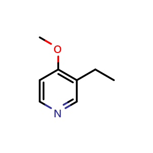 Chemical structure of 3-Ethyl-4-methoxypyridine , AChemBlock Y233358