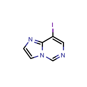 Chemical structure of 8-Iodoimidazo[1,2-c]pyrimidine , AChemBlock Y233372