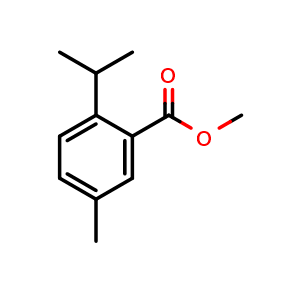 Chemical structure of Methyl 2-isopropyl-5-methylbenzoate , AChemBlock Y233394