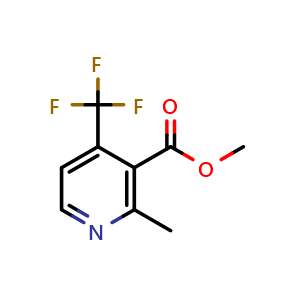 Chemical structure of Methyl 2-methyl-4-(trifluoromethyl)nicotinate , CAS 198401-84-2, AChemBlock Y233446
