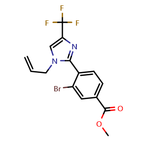 Methyl 4-(1-allyl-4-(trifluoromethyl)-1H-imidazol-2-yl)-3-bromobenzoate