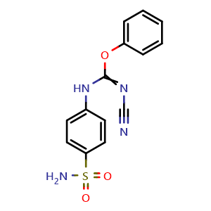 Phenyl N'-cyano-N-(4-sulfamoylphenyl)carbamimidate