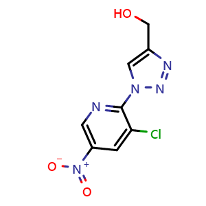 (1-(3-Chloro-5-nitropyridin-2-yl)-1H-1,2,3-triazol-4-yl)methanol