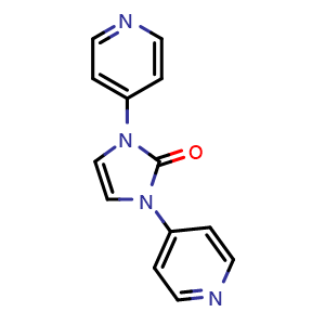 Chemical structure of 1,3-Di(pyridin-4-yl)-1H-imidazol-2(3H)-one , CAS 3037704-17-6, AChemBlock Y233538