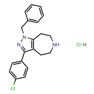 1-Benzyl-3-(4-chlorophenyl)-1,4,5,6,7,8-hexahydropyrazolo[3,4-d]azepine hydrochloride