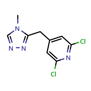 2,6-Dichloro-4-((4-methyl-4H-1,2,4-triazol-3-yl)methyl)pyridine
