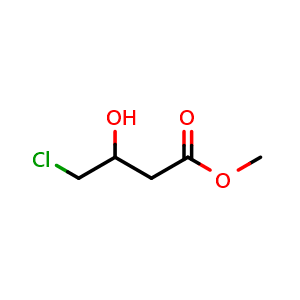 Chemical structure of 4-Chloro-3-hydroxy-butyricacidmethylester , CAS 10488-68-3, AChemBlock Y233698