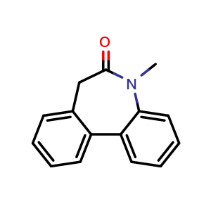 Chemical structure of 5-Methyl-7H-benzo[d][1]benzazepin-6-one , CAS 209984-30-5, AChemBlock Y233730
