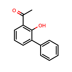 Chemical structure of 1-(2-Hydroxybiphenyl-3-yl)ethanone , CAS 21424-82-8, AChemBlock Y233731