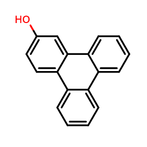 Chemical structure of 2-Hydroxytriphenylene , CAS 39748-90-8, AChemBlock Y233750