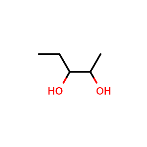 Chemical structure of Pentane-2,3-diol , CAS 42027-23-6, AChemBlock Y233755