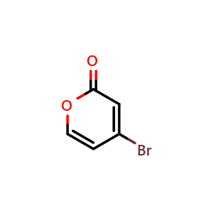 Chemical structure of 4-Bromo-2H-pyran-2-one , CAS 505097-65-4, AChemBlock Y233759