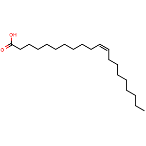 Chemical structure of (Z)-Icos-11-enoic acid , CAS 5561-99-9, AChemBlock Y233763