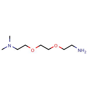 Chemical structure of 2-(2-(2-Aminoethoxy)ethoxy)-N,N-dimethylethanamine , CAS 692782-62-0, AChemBlock Y233820
