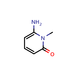 Chemical structure of 6-Amino-1-methylpyridin-2(1H)-one , CAS 17920-37-5, AChemBlock Y233873