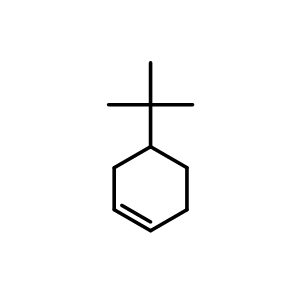 Chemical structure of 4-(tert-Butyl)cyclohex-1-ene , CAS 2228-98-0, AChemBlock Y233890