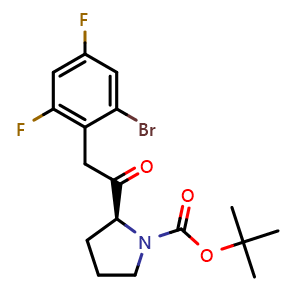 tert-Butyl (S)-2-(2-(2-bromo-4,6-difluorophenyl)acetyl)pyrrolidine-1-carboxylate