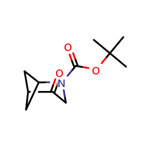 Chemical structure of tert-Butyl 4-oxo-2-azabicyclo[3.1.1]heptane-2-carboxylate , CAS 2731010-29-8, AChemBlock Y233909