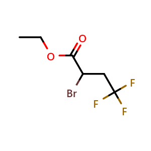 Chemical structure of Ethyl 2-bromo-4,4,4-trifluorobutanoate , CAS 367-33-9, AChemBlock Y233925