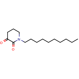 Chemical structure of 1-Decylpiperidine-2,3-dione , AChemBlock Y233961