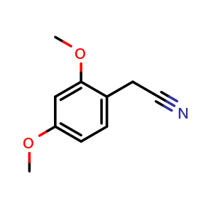 Chemical structure of 2,4-Dimethoxy-benzeneacetonitrile , CAS 1891-11-8, AChemBlock Y234071