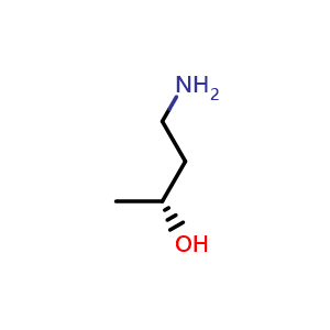 Chemical structure of (R)-4-Aminobutan-2-ol , CAS 114963-62-1, AChemBlock Y234100