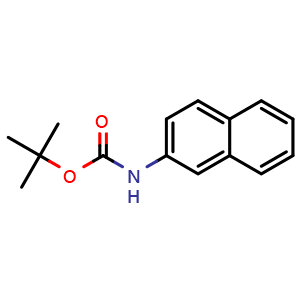 Chemical structure of N-Boc-2-naphthylamine , CAS 454713-45-2, AChemBlock Y234146