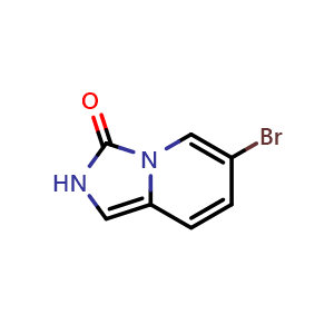 Chemical structure of 6-Bromoimidazo[1,5-a]pyridin-3(2H)-one , CAS 1781068-25-4, AChemBlock Y234153