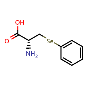 Chemical structure of 3-(Phenylseleno)-L-alanine , CAS 71128-82-0, AChemBlock Y234185