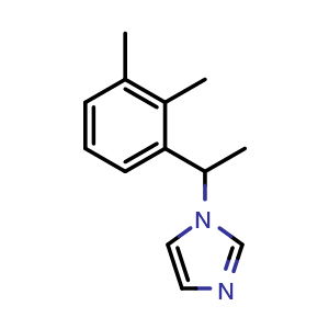 Chemical structure of 1-[1-(2,3-Dimethylphenyl)ethyl]-1H-imidazole , CAS 2240179-63-7, AChemBlock Y234186