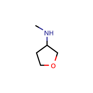 Chemical structure of N-Methyl-tetrahydrofuran-3-amine , CAS 89487-67-2, AChemBlock Y234189