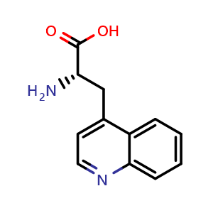 Chemical structure of 3-(4-Quinolyl)-L-alanine , CAS 137855-78-8, AChemBlock Y234200