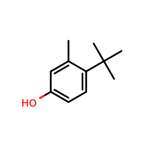 Chemical structure of 4-(tert-Butyl)-3-methylphenol , CAS 2219-72-9, AChemBlock Y234235