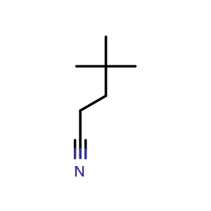 Chemical structure of 4,4-Dimethylpentanenitrile , CAS 15673-05-9, AChemBlock Y234250