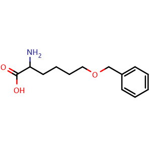 Chemical structure of 6-(Benzyloxy)-DL-norleucine , CAS 1822426-30-1, AChemBlock Y234395