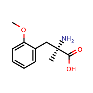 Chemical structure of 2-Methoxy-a-methyl-D-phenylalanine , CAS 1336380-69-8, AChemBlock Y234411