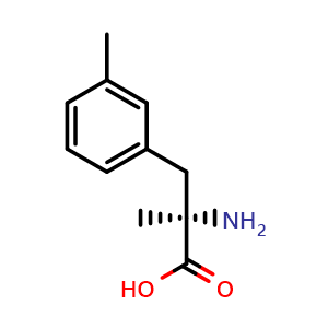 Chemical structure of 3-Methyl-a-methyl-D-phenylalanine , CAS 1270184-90-1, AChemBlock Y234418
