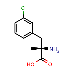 Chemical structure of 3-Chloro-a-methyl-L-phenylalanine , CAS 1270166-30-7, AChemBlock Y234421