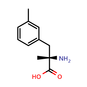Chemical structure of 3-Methyl-a-methyl-L-phenylalanine , CAS 1270012-59-3, AChemBlock Y234424