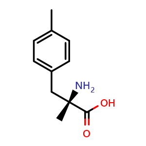 Chemical structure of 4-Methyl-a-methyl-L-phenylalanine , CAS 1269780-33-7, AChemBlock Y234426
