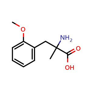 Chemical structure of 2-Methoxy-a-methyl-DL-phenylalanine , CAS 1178375-60-4, AChemBlock Y234430